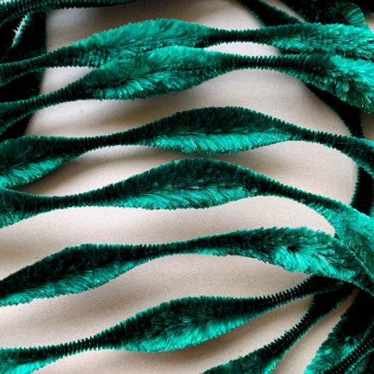 Large 5" Bump Chenille in Emerald Green ~ 1 yd.